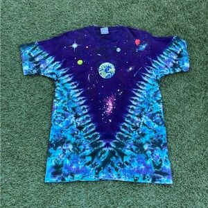 Liquid Blue Galactic Tie-Dye Tee